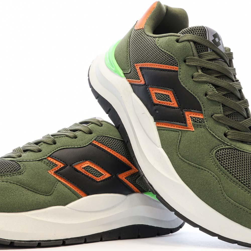 Baskets Kaki/Orange Homme Lotto Twenty6 7/7