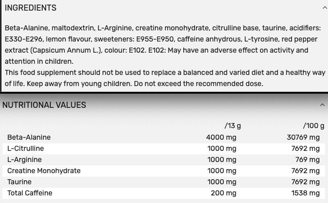 Pre-workout - Pre-workout Overdrive - Limonade Sucrée 390g 3/3