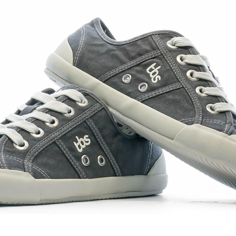 Zapatillas de Lona Grises para Mujer TBS Opiace 7/7