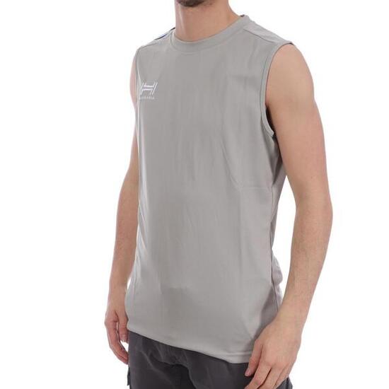 Débardeur Gris aux Bandes Bleues Homme Hungaria Training Pro Sleveless