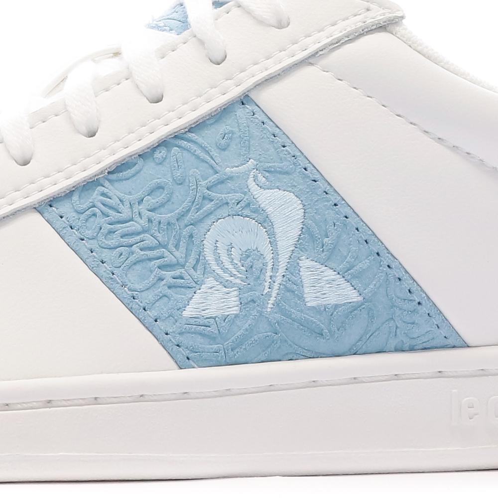 Baskets Blanc/Bleu Femme Le Coq Sportif Court Classic 7/7