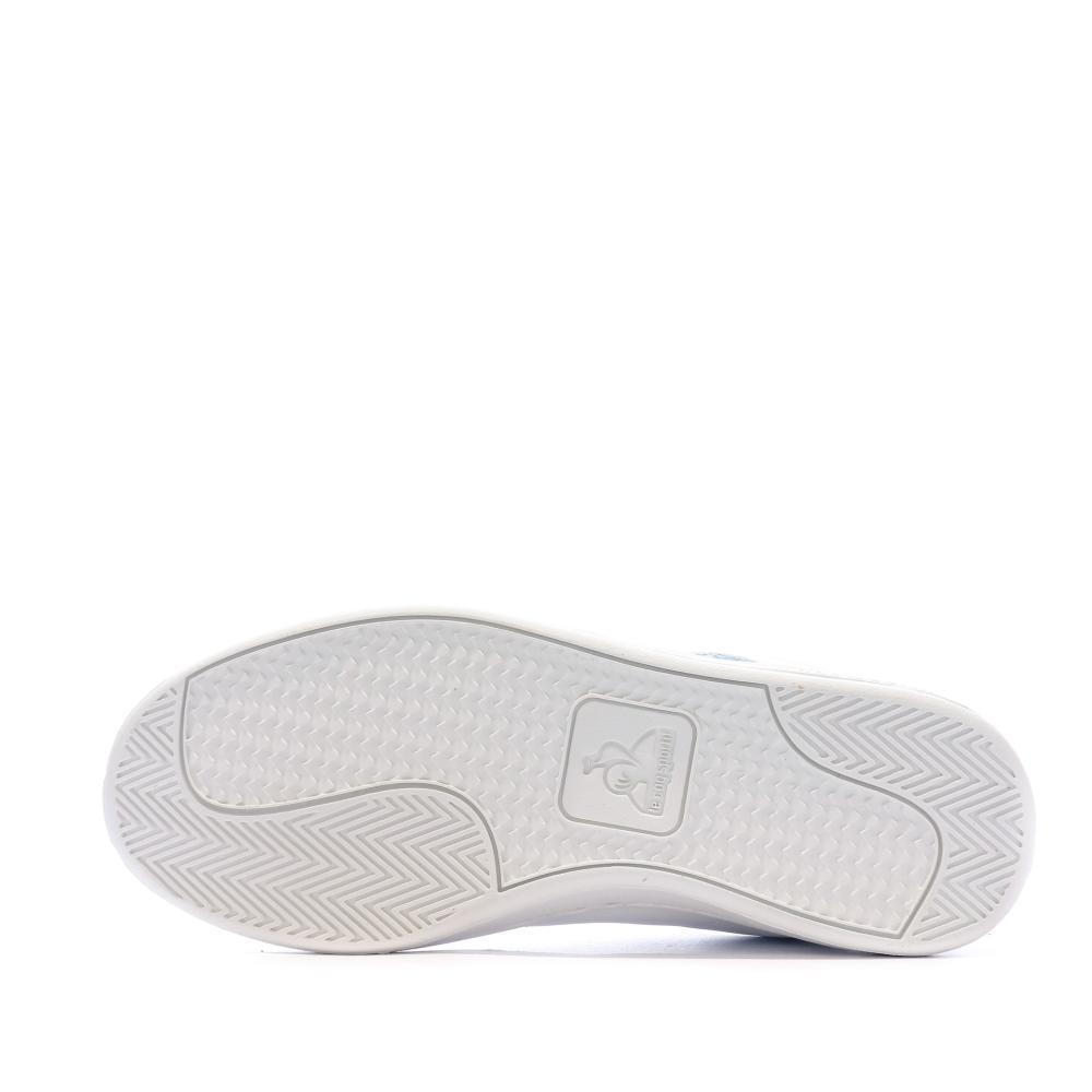 Baskets Blanc/Bleu Femme Le Coq Sportif Court Classic 5/7