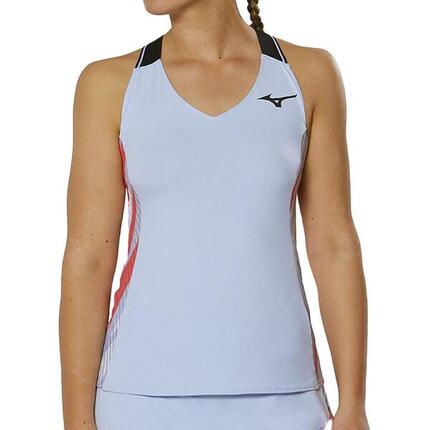 Camiseta de Tirantes de Tenis Mizuno Printed Tech Azul para Mujer