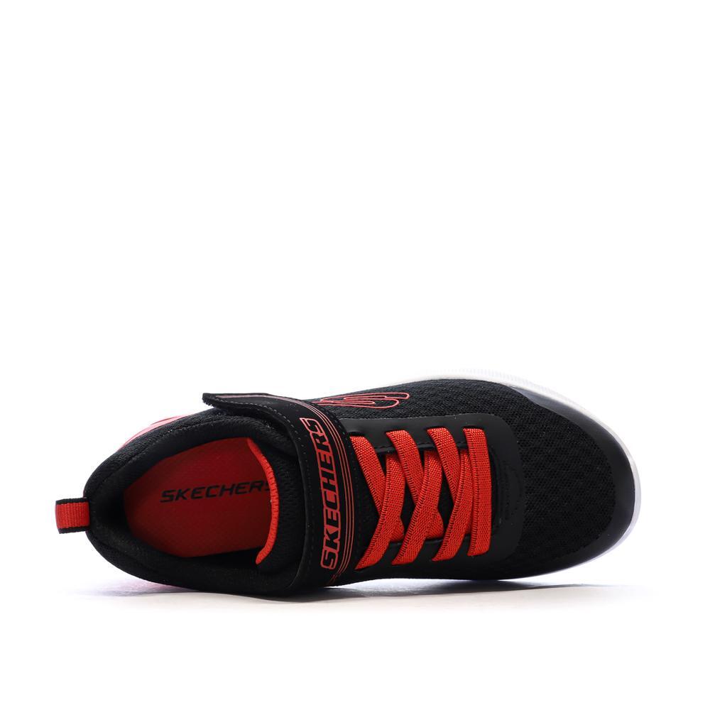 Baskets Noir/Rouge Garçon Skechers Microspec Max-Gorvix 4/7