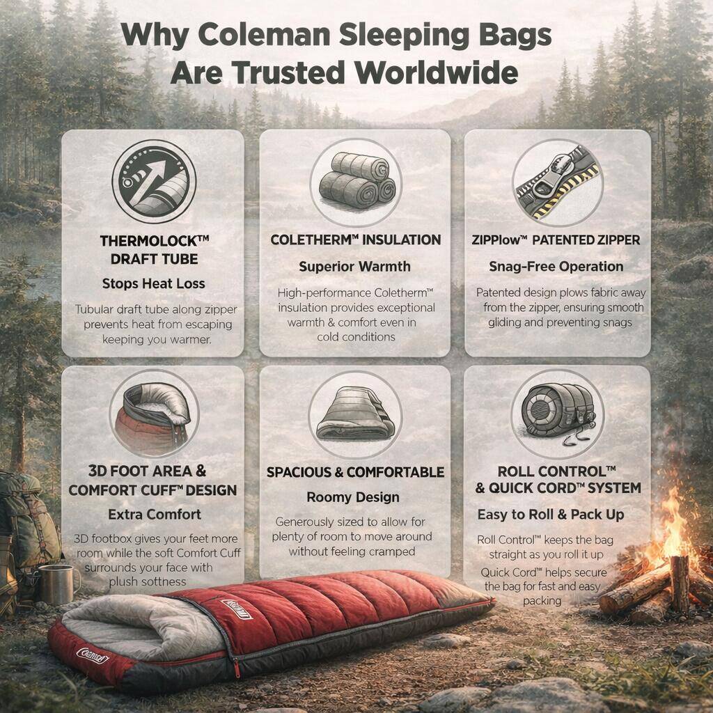 Atlantic 8 °C Rectangular Sleeping Bag, 1.3Kg, Green -  2