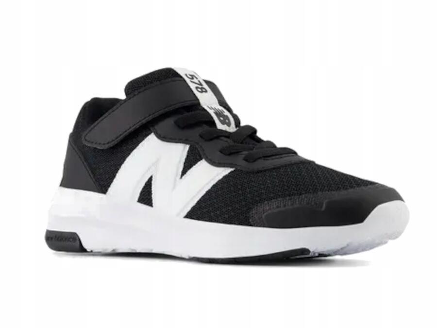 Buty Dziecięce New Balance 578 Na Rzepy Czarne Lekkie Siatka 4/7