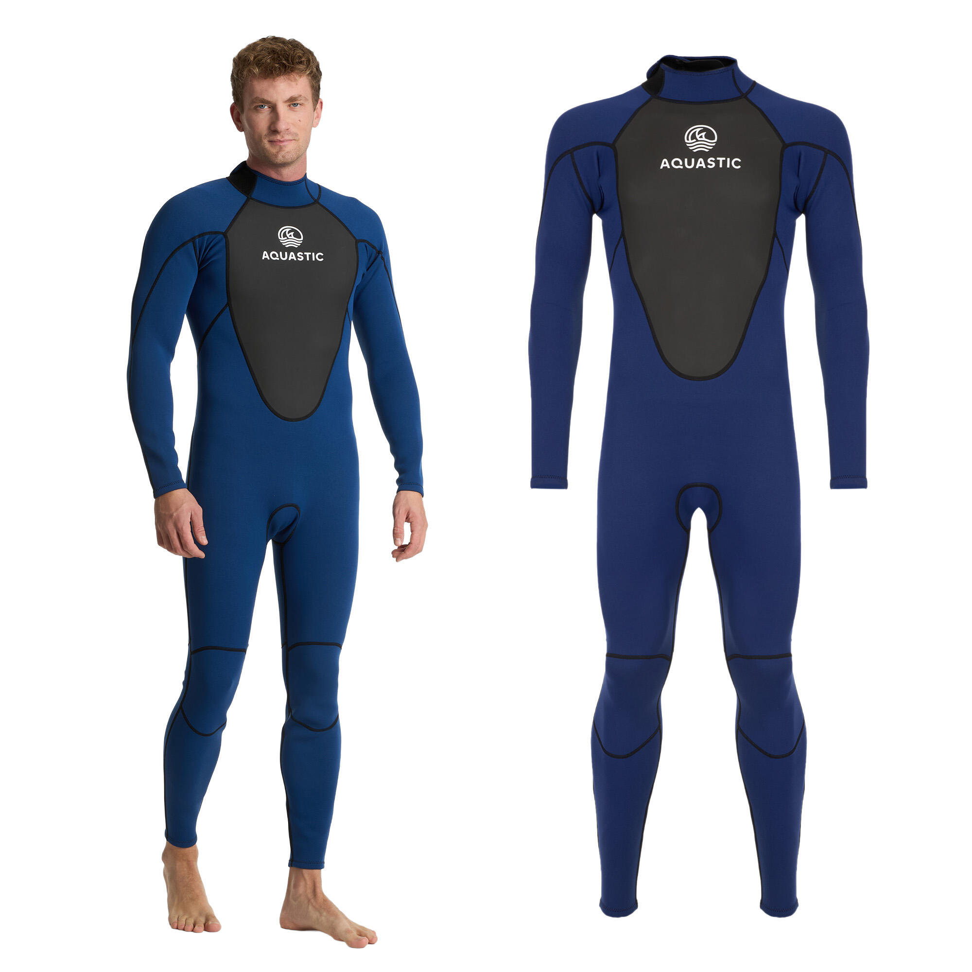 Combinezon surf bărbați AQUASTIC din neopren 3/2 mm WAVEY