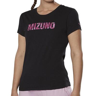 T-shirt Tecnico Donna Mizuno Athletic Nero per Sport