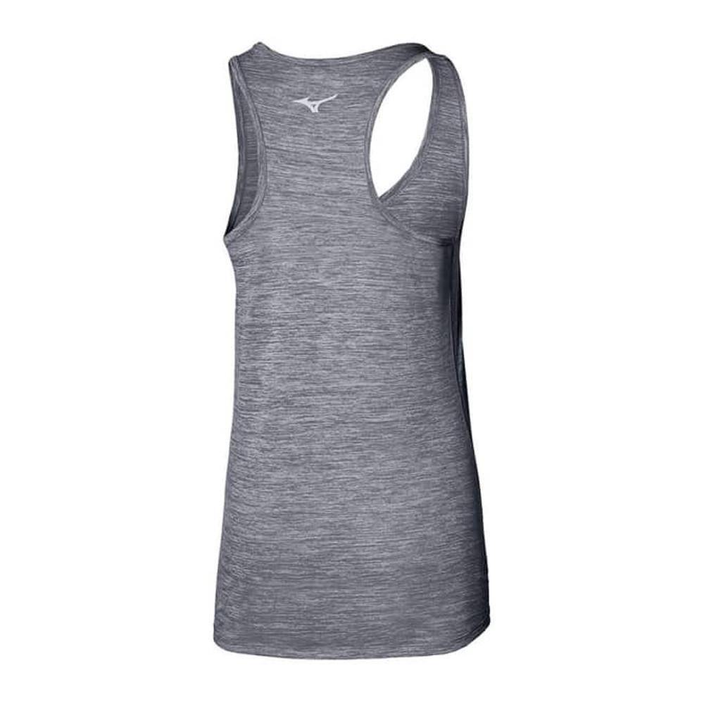 Canotta Donna Mizuno Impulse Grigio Melange per Running e Sport 2/2