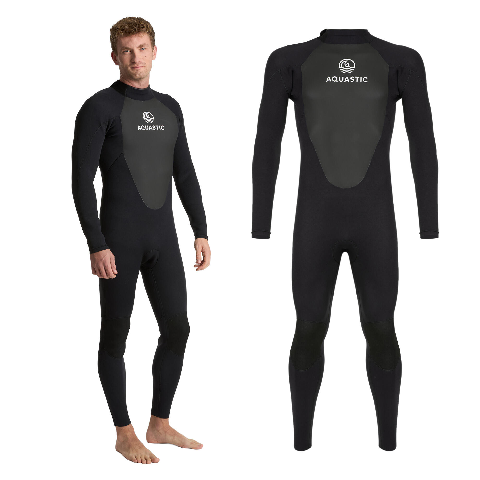 Spumă de surfing pentru bărbați AQUASTIC din neopren 4/3 mm WAVEY