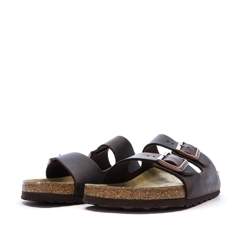 Birkenstock Arizona Sandali Uomo in Pelle Marrone 6/7
