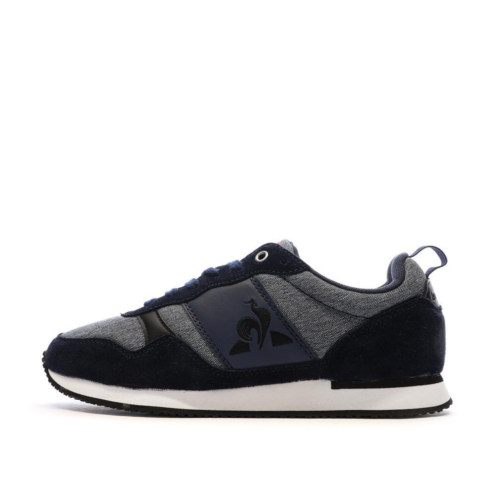 Men's Le Coq Sportif Alpha Navy Black Trainers