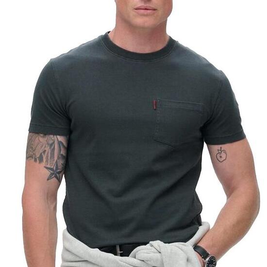 Essential gewaschenes Taschen-T-Shirt