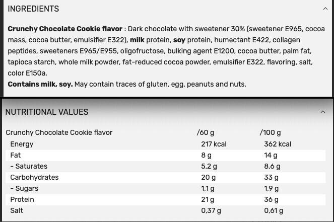 Barres protéinées - Protein Joy - Biscuit Croustillant au Chocolat 3/5