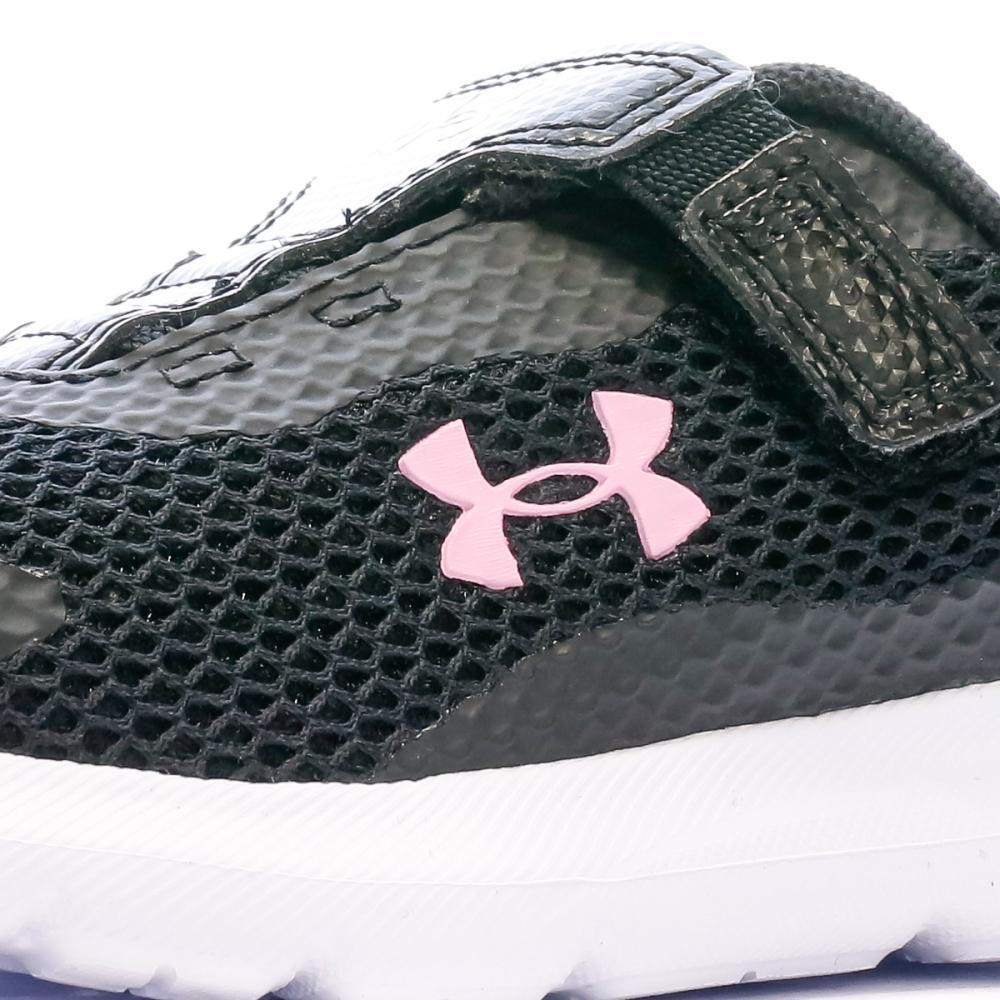 Baskets Noir/Rose Fille Under Armour Surge 3 7/7