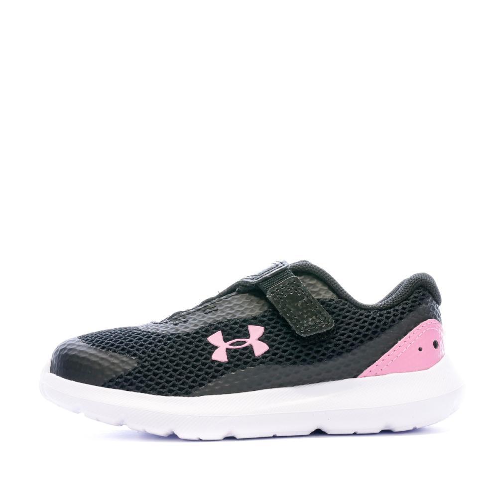 Under Armour Surge 3 Girls' Black/Pink Trainers