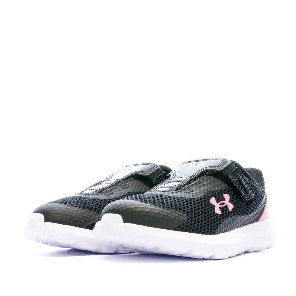 Baskets Noir/Rose Fille Under Armour Surge 3 6/7