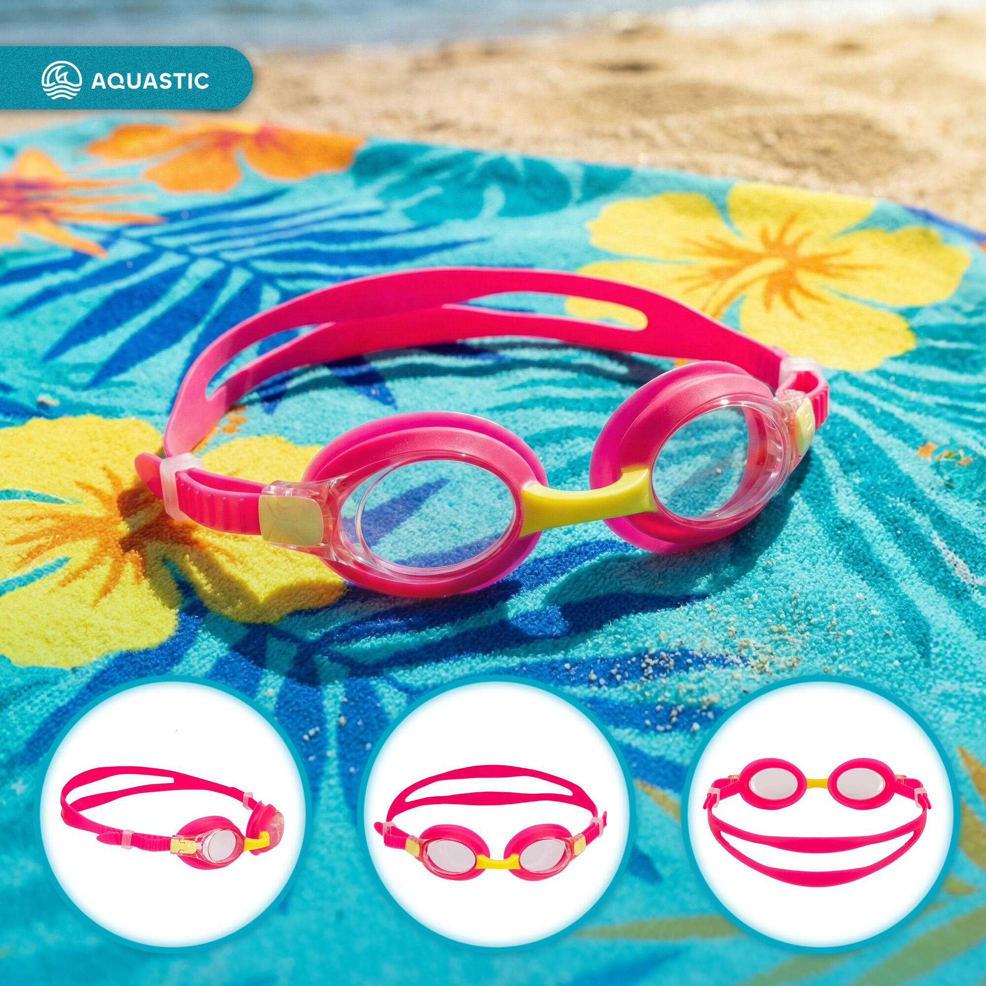 Lunettes de natation enfant AQUASTIC Tunny 3/7