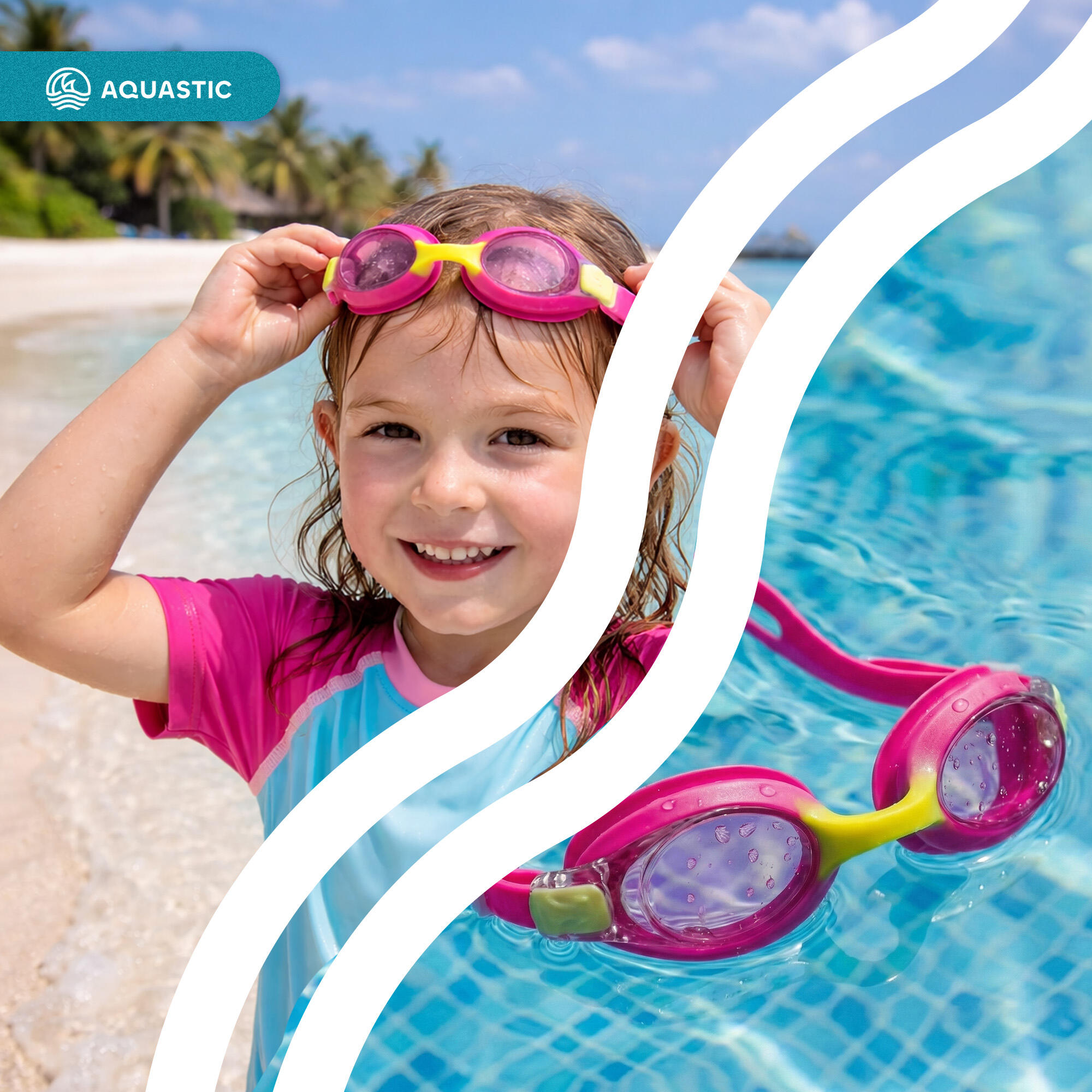 Lunettes de natation enfant AQUASTIC Tunny 7/7