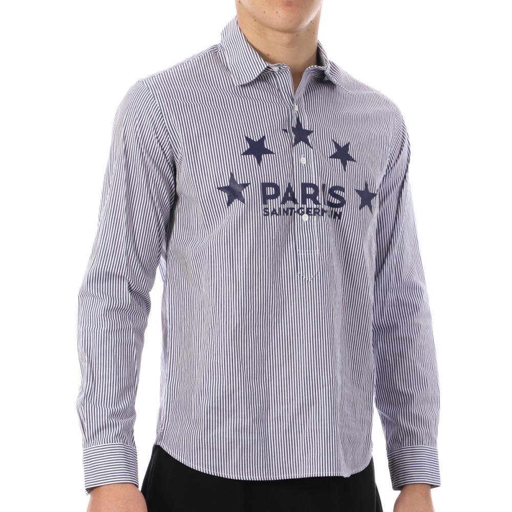 PSG Chemise à Rayures Marine Homme PSG 109 1/3
