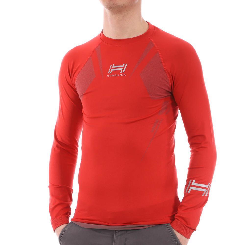 Men's Red Hungaria Basic Baselayer Sports Top