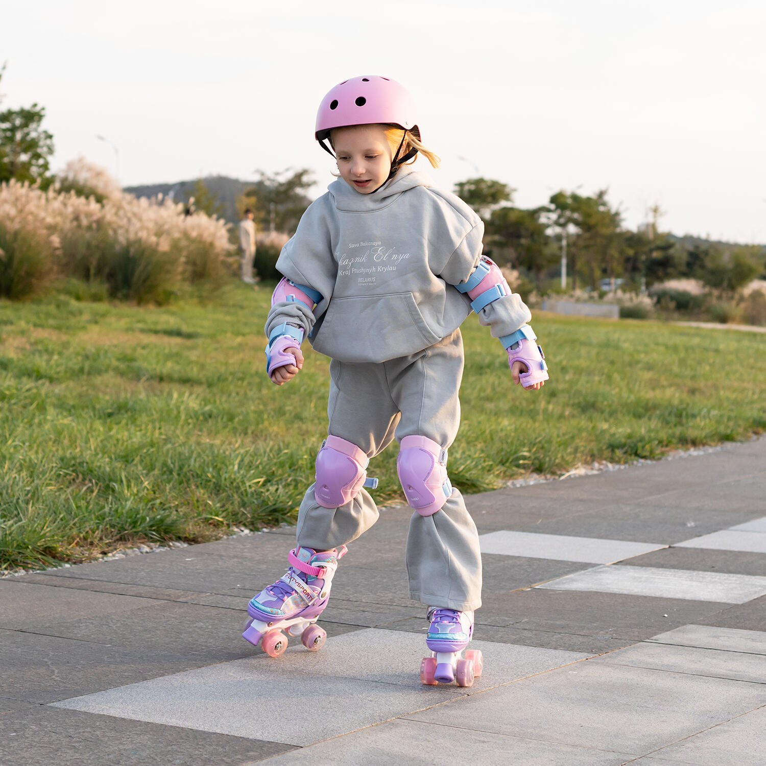 Patins à Roulettes Enfant CITYSPORTS LB5 35-38 Rose Lumineux 6/7
