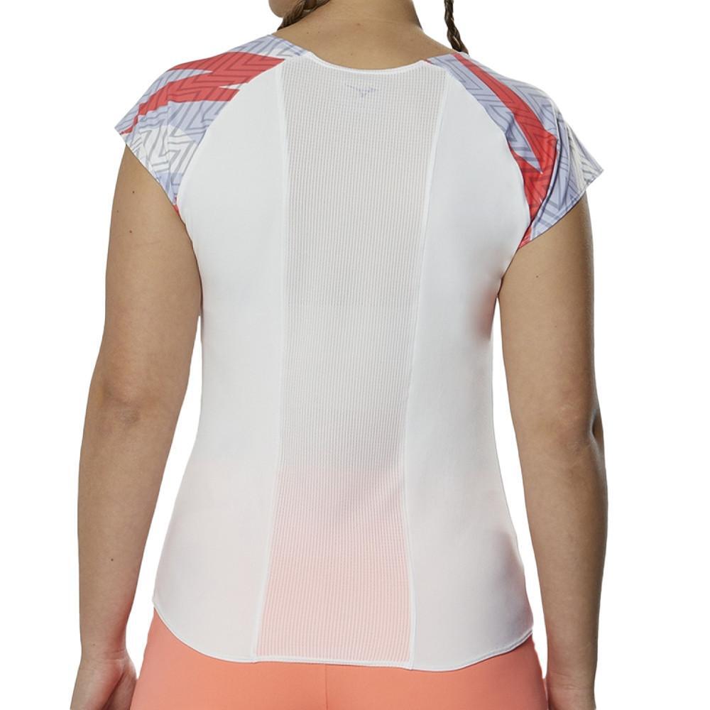 T-shirt Blanc Femme technique Mizuno 62GA 2/2