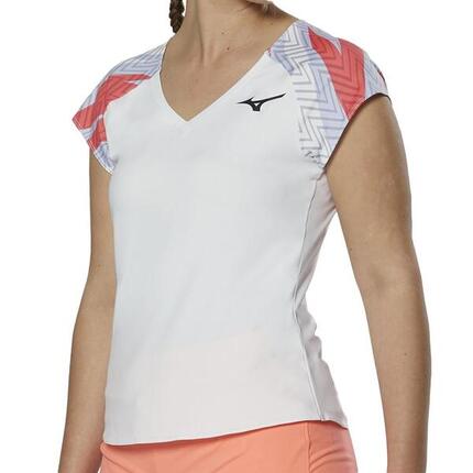 Mizuno Damen Sport T-Shirt Weiß 62GA