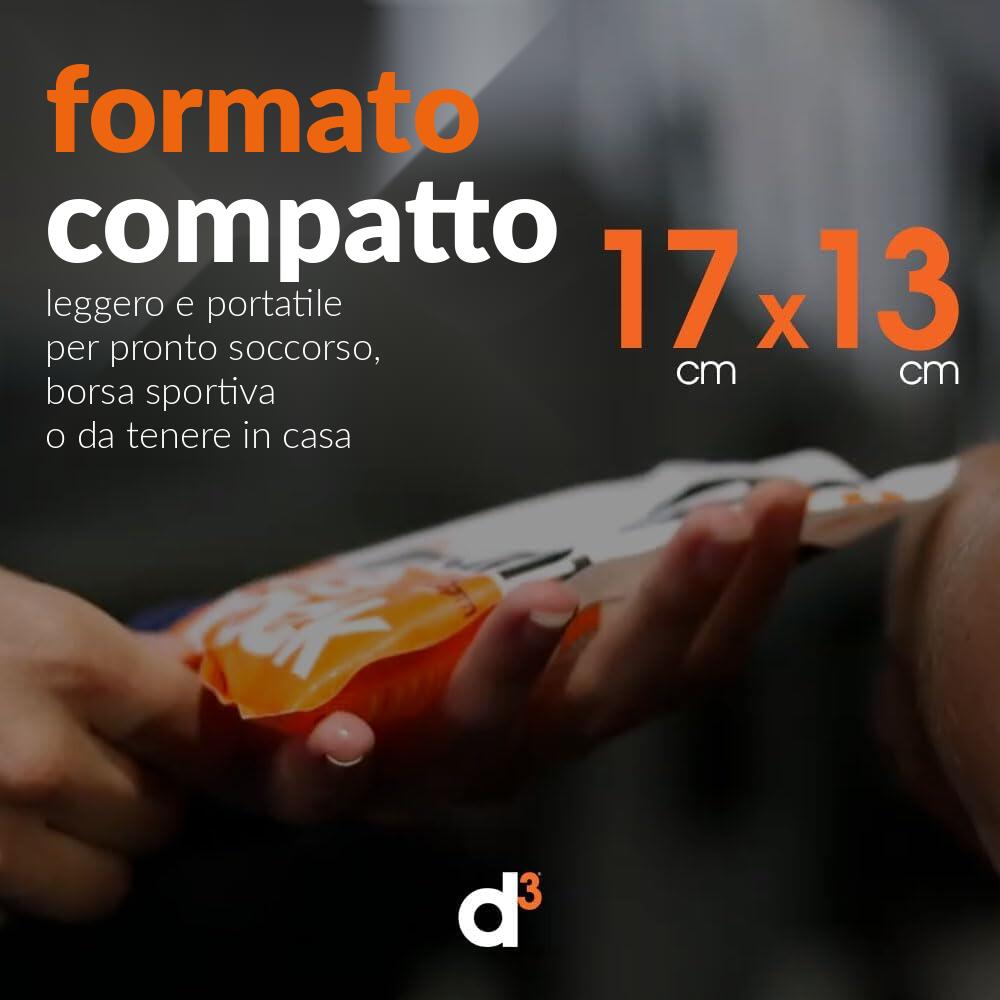 D3 Ghiaccio Istantaneo [12PZ] Impacco Freddo Monouso per Traumi Contusioni Sport 3/5