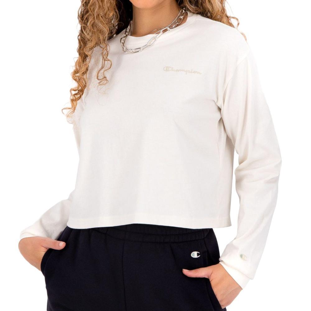Champion Women's Ecru Long Sleeve T-Shirt 114748