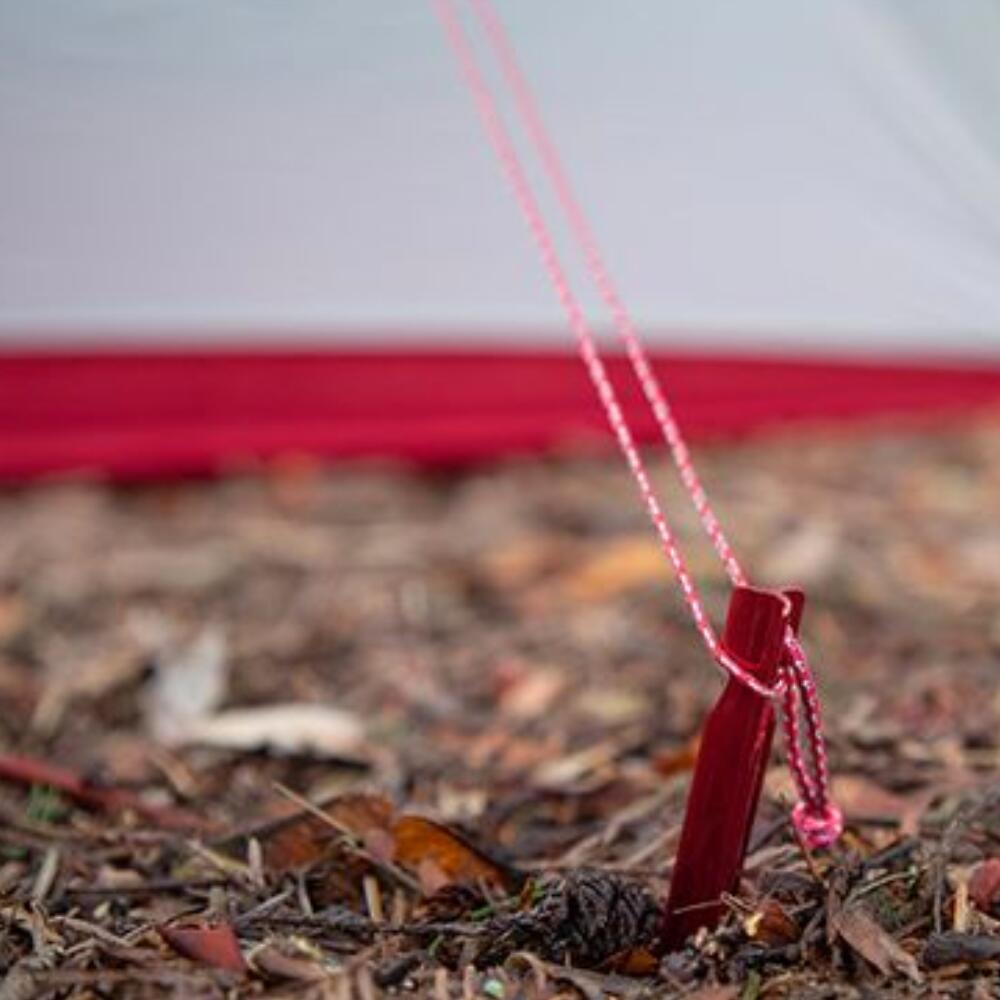 MSR Groundhog Stake Kit - Haringen Set - Rood 2/5