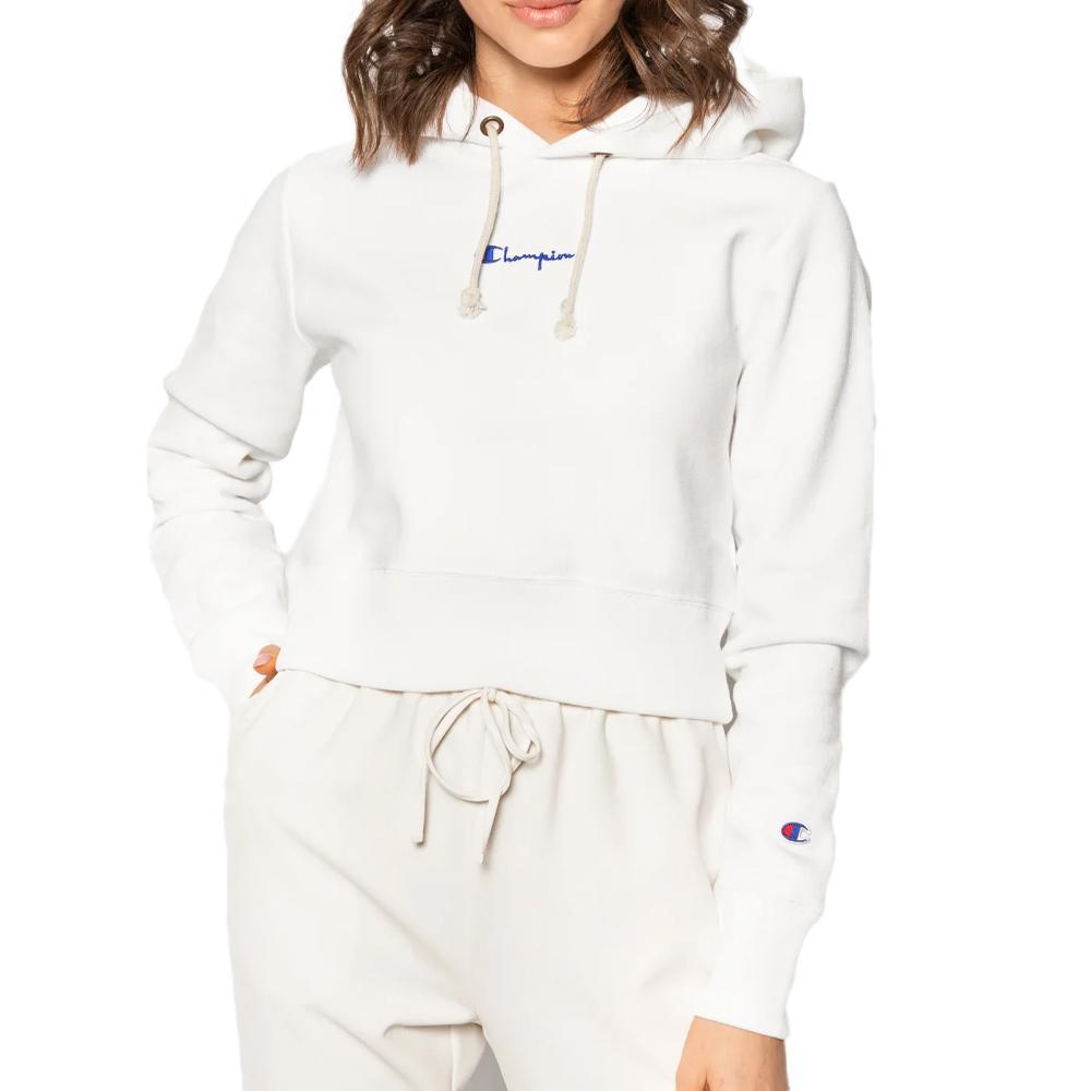 Champion Reverse Weave Women's White Sweatshirt