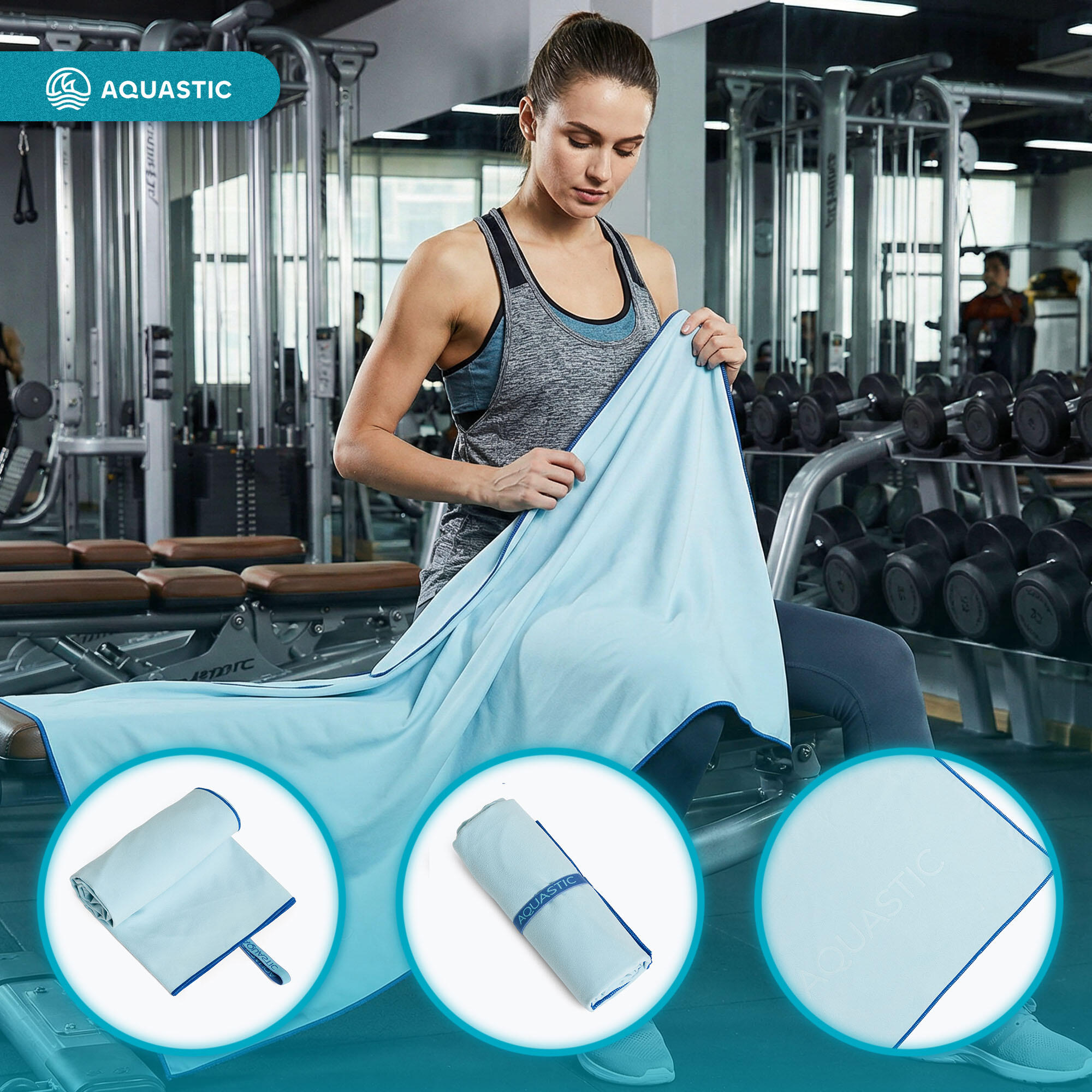 Serviette à séchage rapide AQUASTIC Havelu 3/7