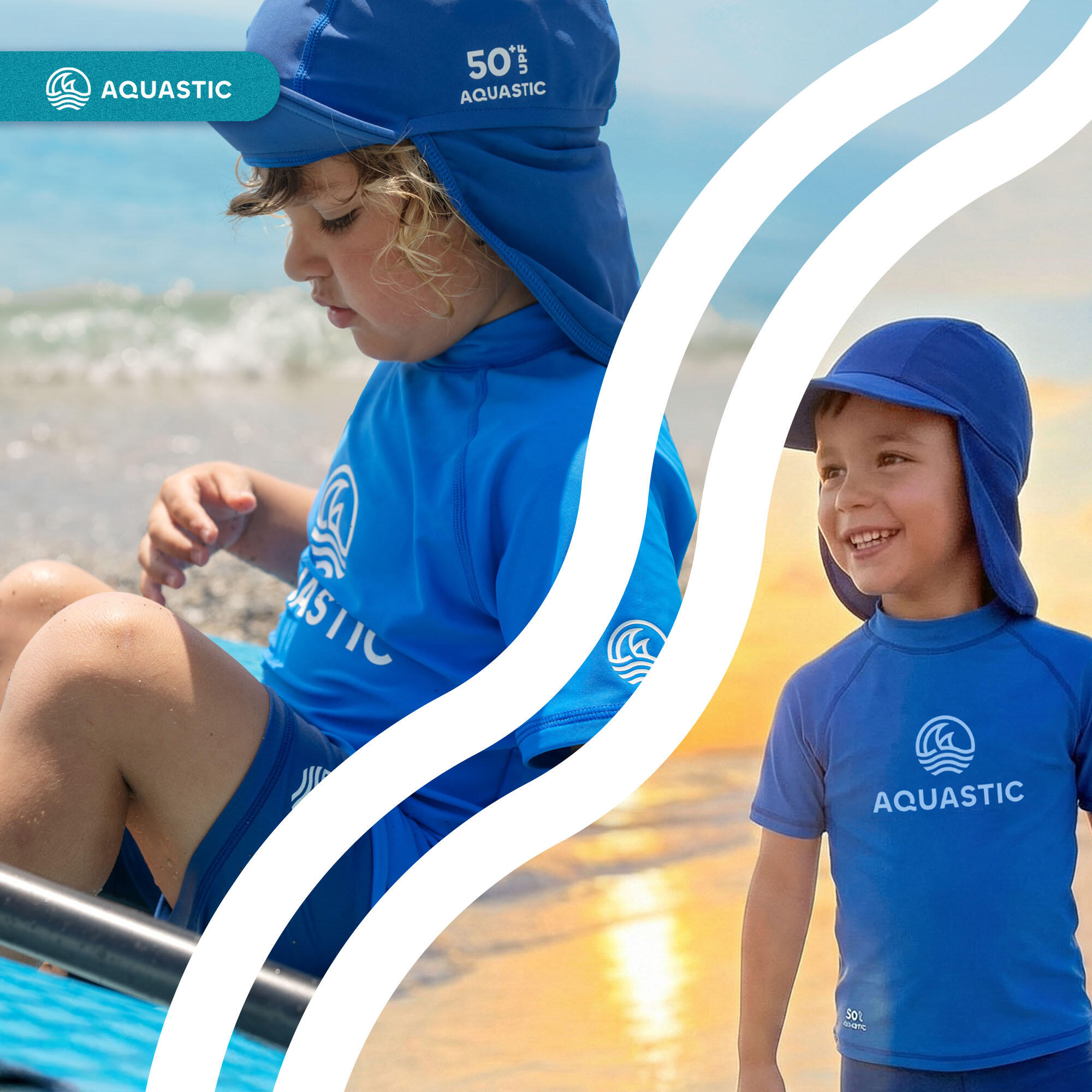 Ensemble de natation pour enfants AQUASTIC UV 50+ UPF Marimo JRB 7/7