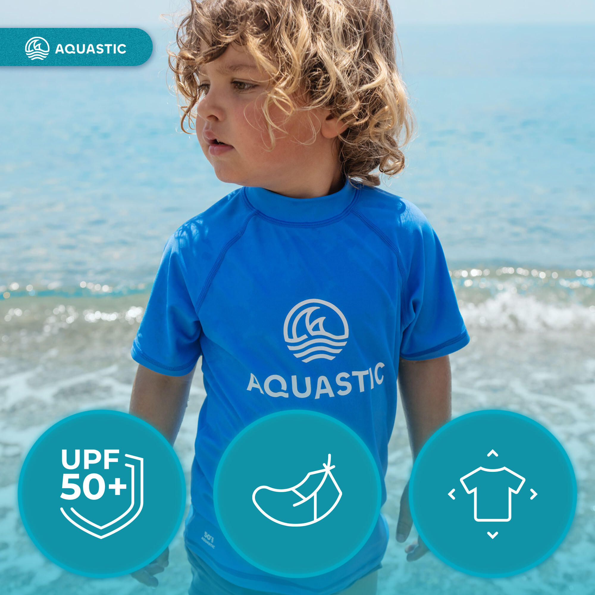 Ensemble de natation pour enfants AQUASTIC UV 50+ UPF Marimo JRB 6/7