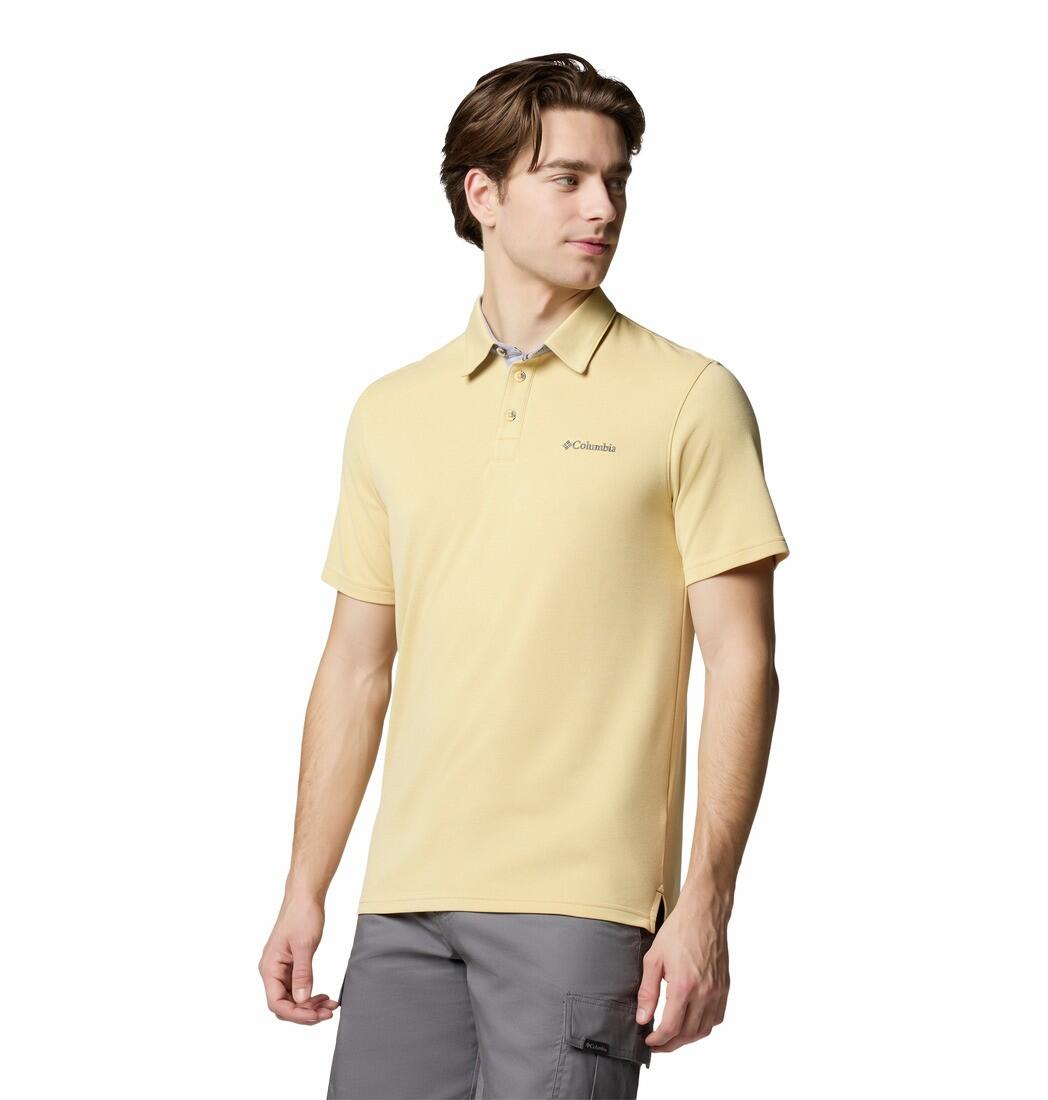 Polo manches courtes Columbia Nelson Point jaune 3/5