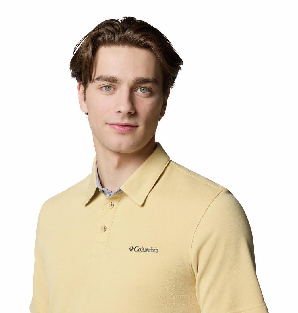 Polo manches courtes Columbia Nelson Point jaune 4/5