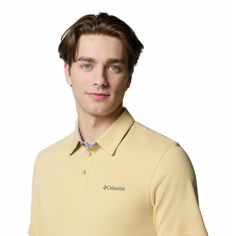 Tricou polo Columbia Nelson Point mânecă scurtă galben
