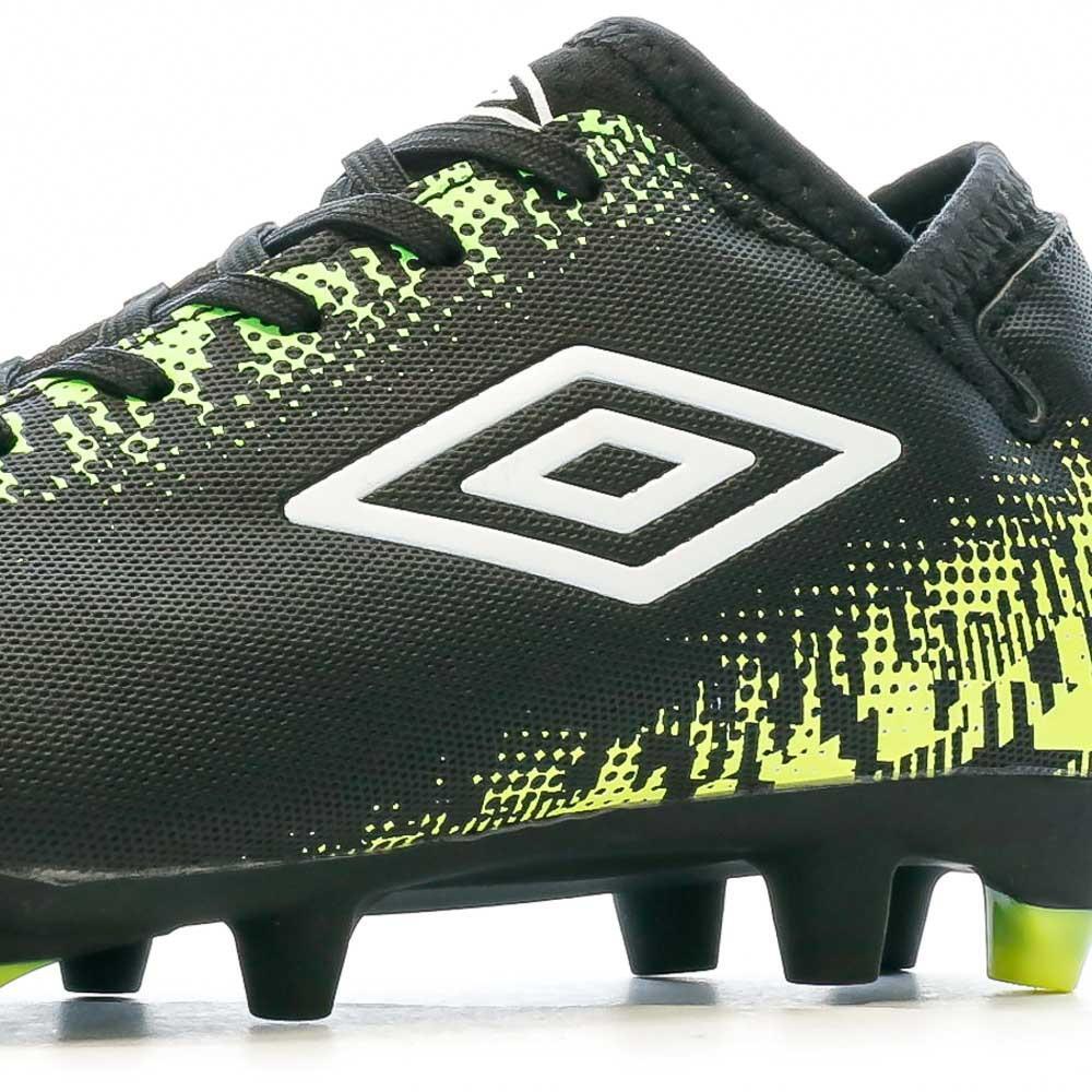 Umbro Form Net Voetbalschoenen Zwart/Geel voor Jongens 7/7