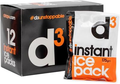 D3 Ghiaccio Istantaneo [12PZ] Impacco Freddo Monouso per Traumi Contusioni Sport