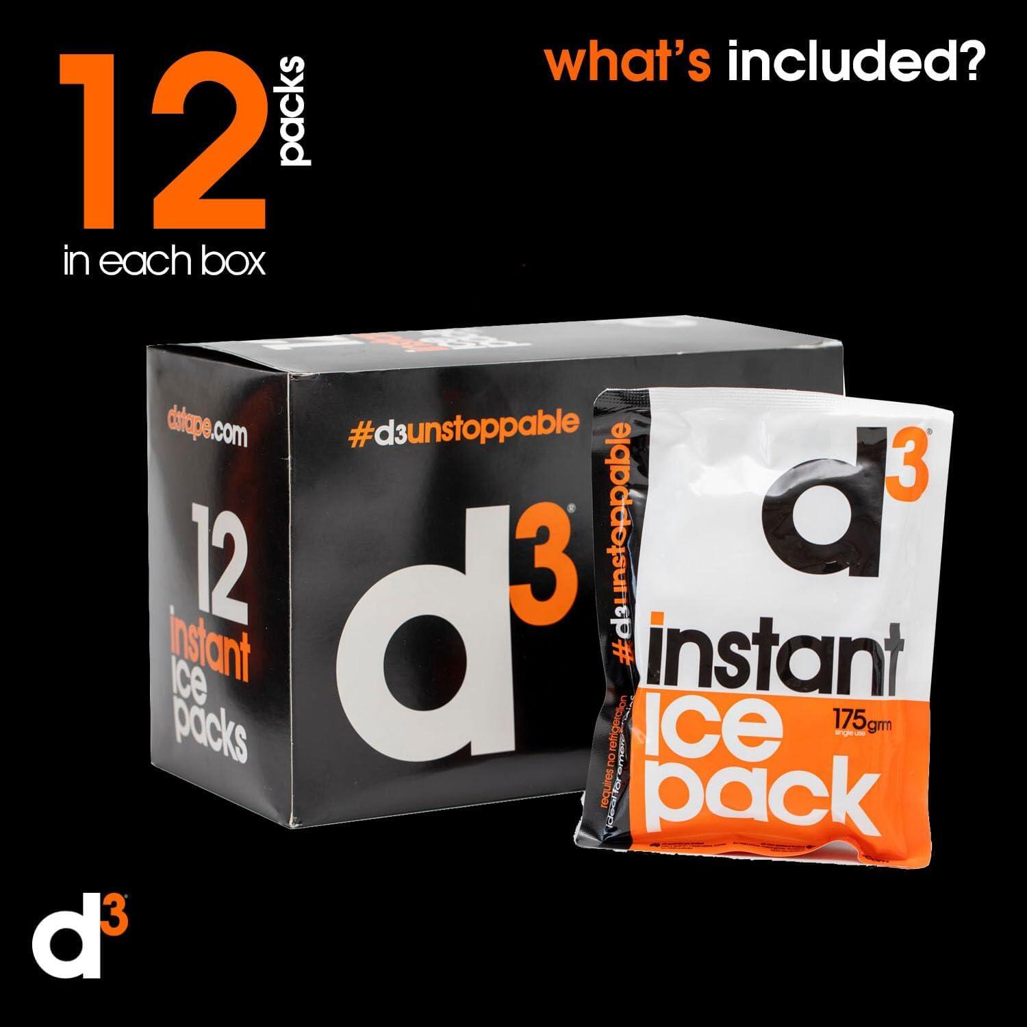 D3 Ghiaccio Istantaneo [12PZ] Impacco Freddo Monouso per Traumi Contusioni Sport 2/5
