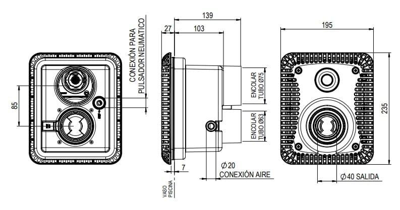 Sistema contracorriente Marlin XS AstralPool ejercicio nado Mini Eco 4/6