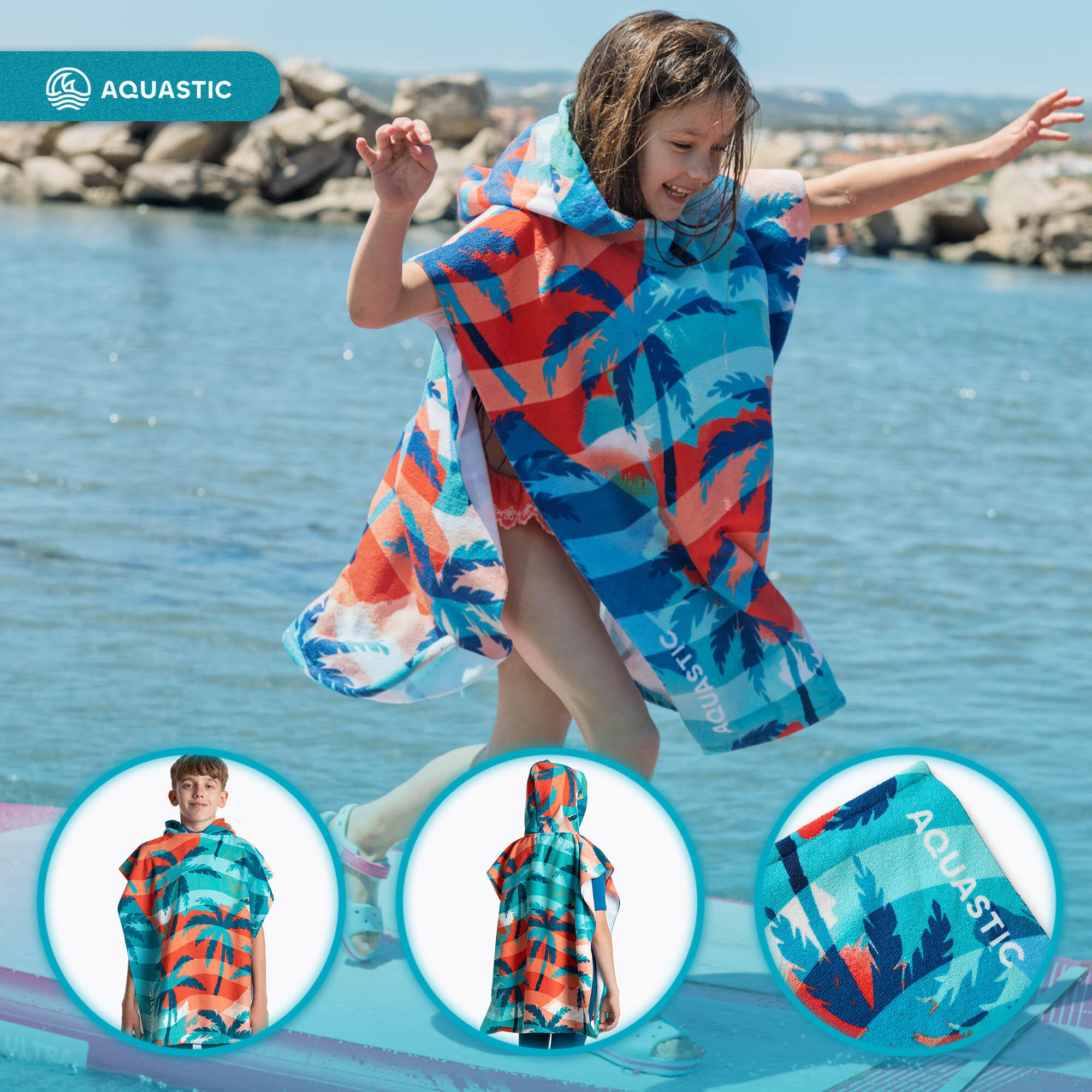 Poncho pour enfants AQUASTIC Sunny JR 3/7