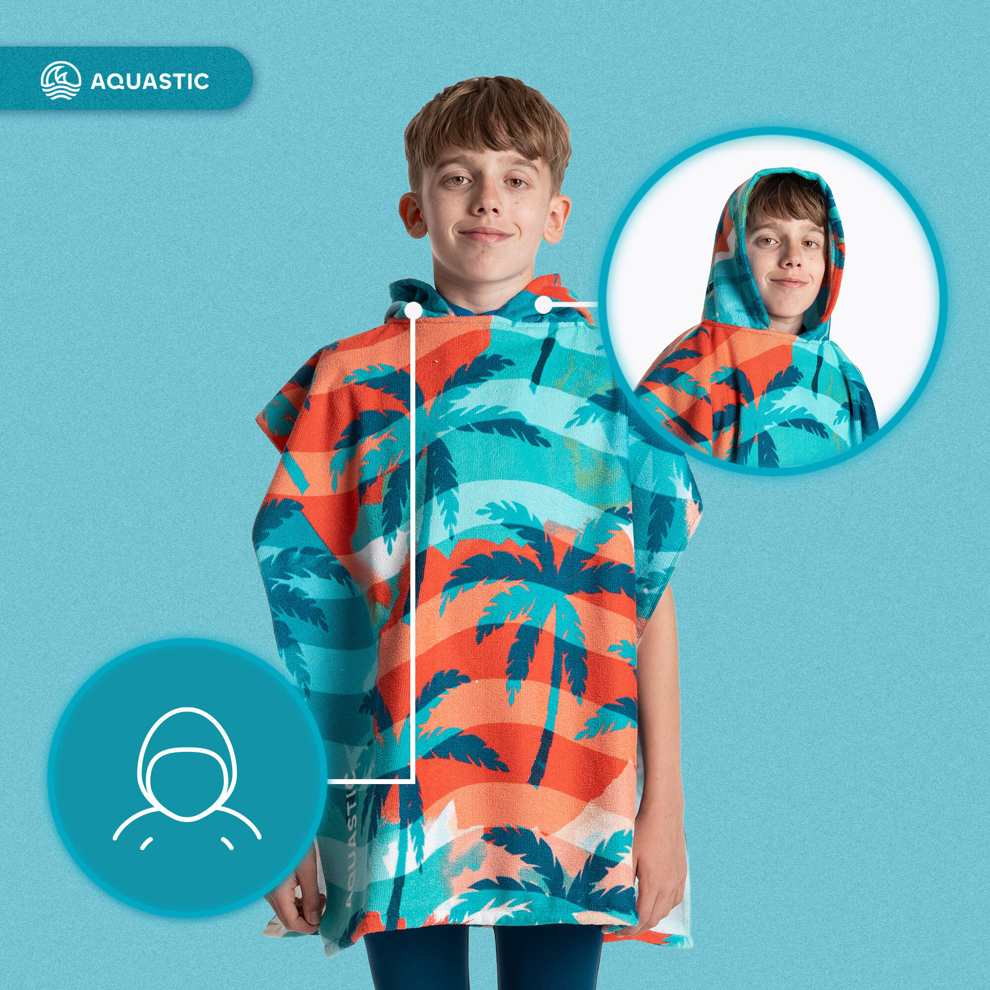 Poncho pour enfants AQUASTIC Sunny JR 5/7