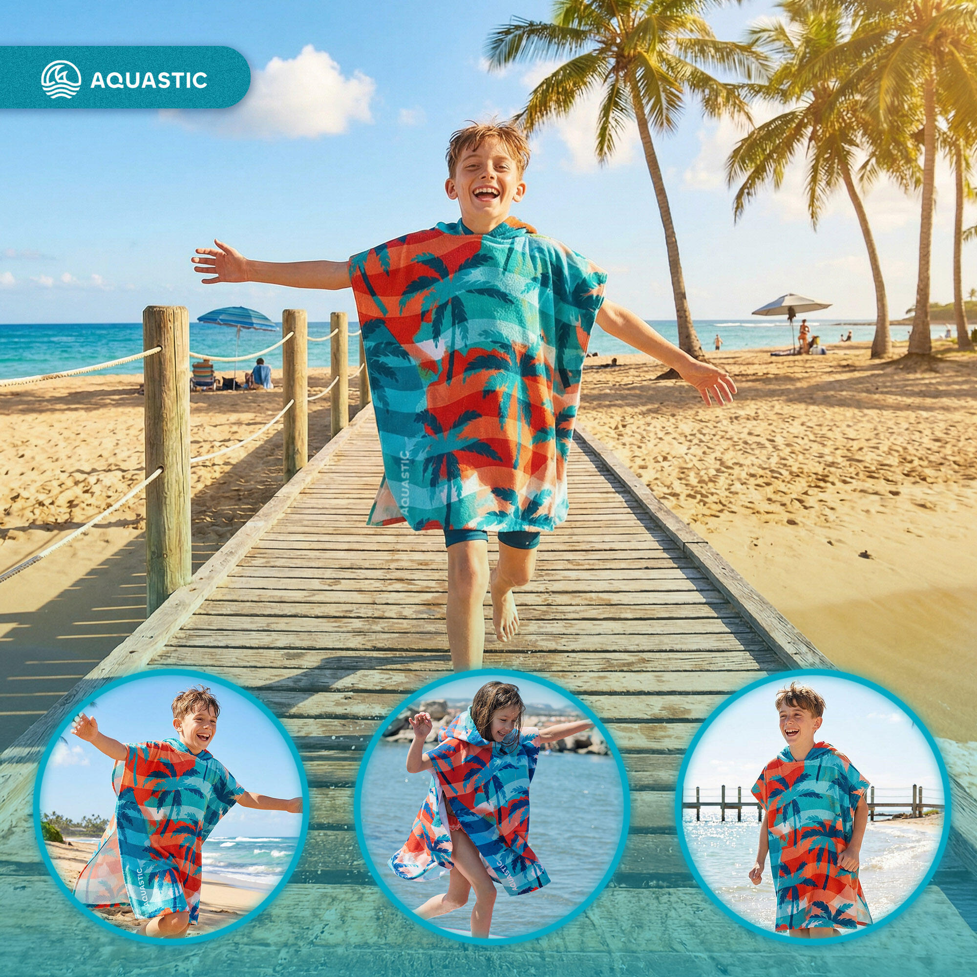 Poncho pour enfants AQUASTIC Sunny JR 4/7