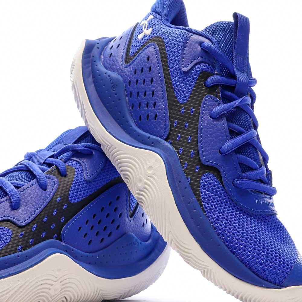Chaussures de Basket Bleu Mixte Under Armour Jet  23 7/7