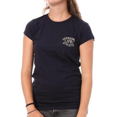 Dames-t-shirt superdry athletic essential slub