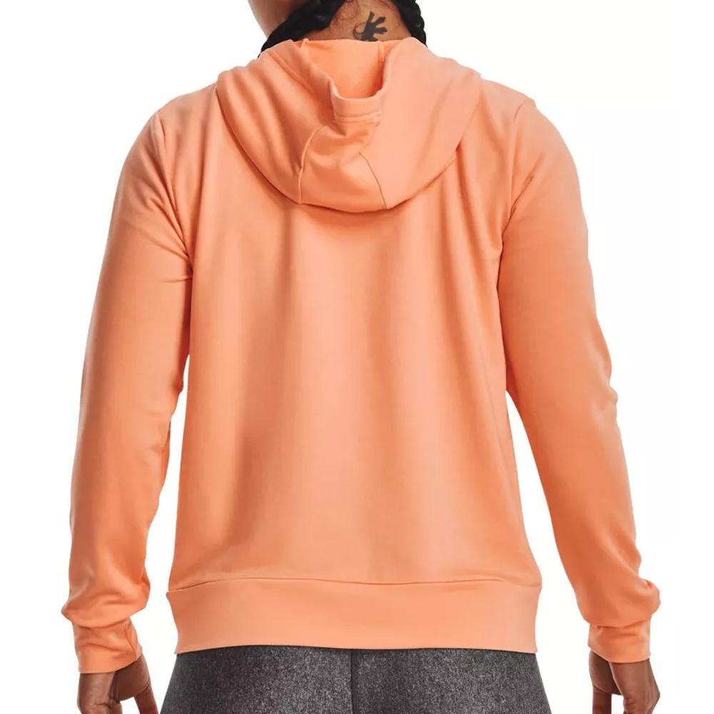 Sudadera con Cremallera Naranja Under Armour Rival Terry para Mujer 2/5