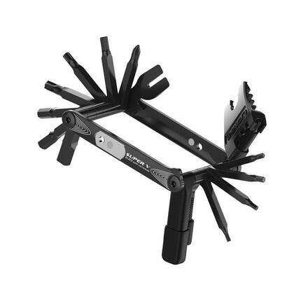 Multitool 2951 - CNC staal, aluminium zijplaten, zwart