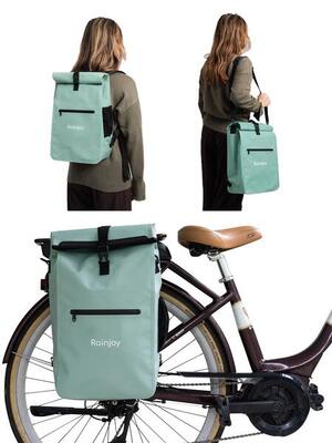 Rugzak voor de fiets waterdicht 3in1 omvormbaar tot bagagedragertas schoudertas